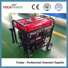 4kw 4-Stroke Engine Gasoline Generator with Welding and Air Compressor